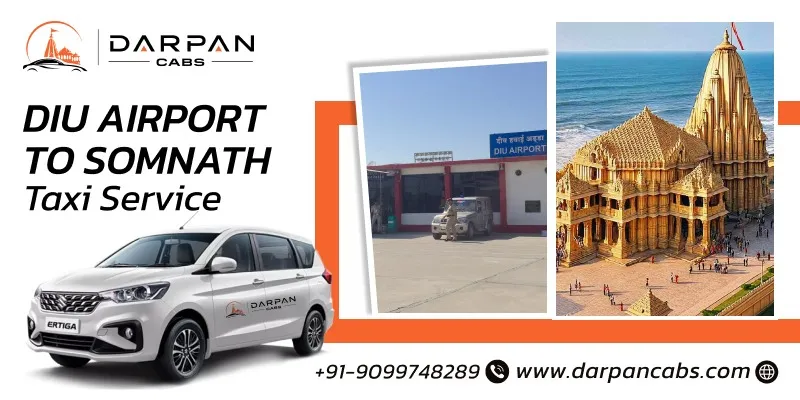 Diu Airport to Somnath Taxi Service